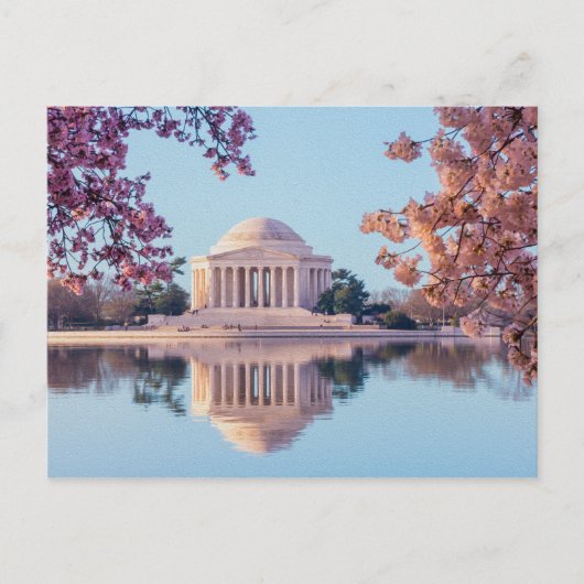 Schönes malerisches Foto von Jefferson Memorial Postkarte (Vorderseite)