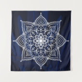 Schönes Mandala auf dem Meeresgrund Wandteppich (Vorderseite)