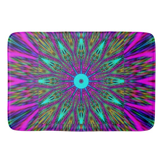 Schönes Mandala-Design Badematte (Vorderseite)