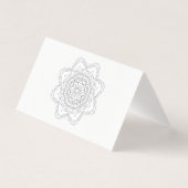Schönes Mandala Design Blume Design indische Sicht Visitenkarten (Vorderseite)