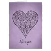 Schönes Mandala Herz I Liebe Sie (Vorne)