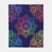 Schönes Mandala Print Fleece Blanket