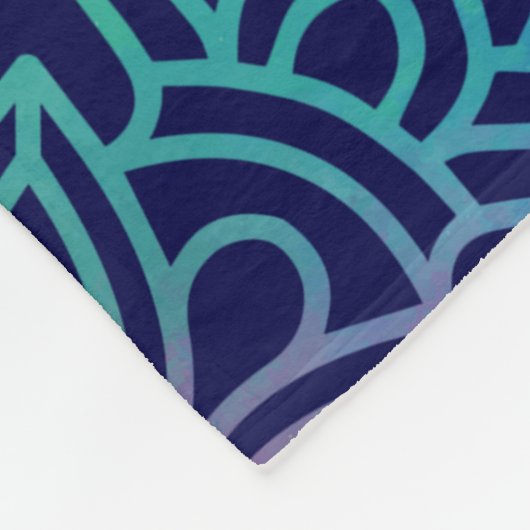 Schönes Mandala Print Fleece Blanket (Ecke)