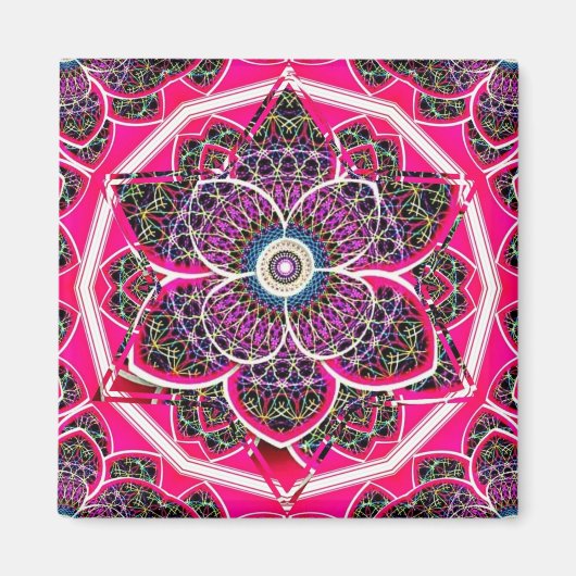 schönes Mandela-Design Magnet (Vorne)