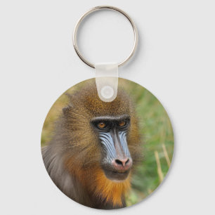 Schönes mandrill Porträt Schlüsselanhänger