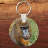 Schönes Mandrillportrait Schlüsselanhänger (Vorderseite)