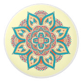 Schönes, marokkanisches Kunstdesign in Mandala Keramikknauf (Vorderseite)
