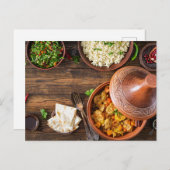 Schönes marokkanisches Tajine Marokko Küche Postkarte (Vorne/Hinten)