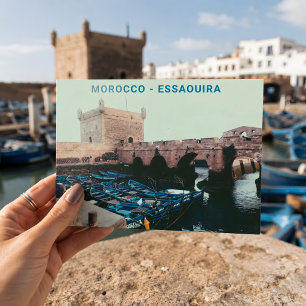 Schönes Marokko Essaouira Souvenir Alte Stadt Postkarte