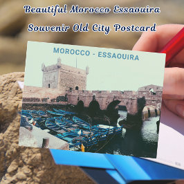 Schönes Marokko Essaouira Souvenir Alte Stadt Postkarte