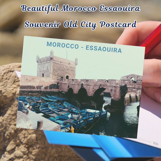 Schönes Marokko Essaouira Souvenir Alte Stadt Postkarte