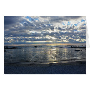 Schönes Meer an der Nachtblank