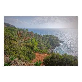 Schönes Meer auf der Insel Kreta, Griechenland Fotodruck