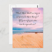 Schönes Meer in England, Christliche Karte. Postkarte (Vorne/Hinten)