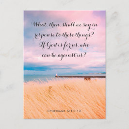 Schönes Meer in England, Christliche Karte. Postkarte