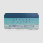 Schönes Meer Namensschild (Vorderseite)