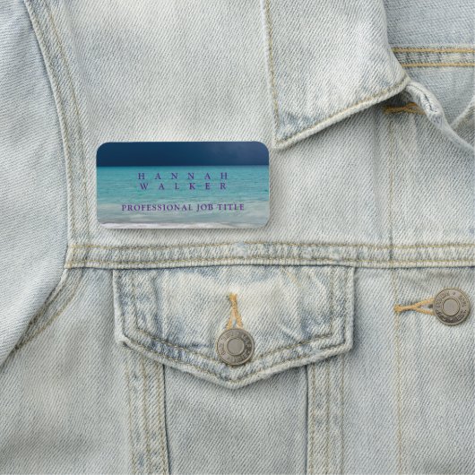 Schönes Meer Namensschild (Beispiel)