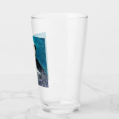 Schönes Meer Otter Niedliches blaues Wasser Glas (Links)