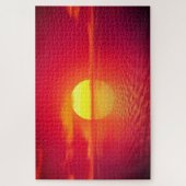 Schönes Meer Sonnenuntergang - Romantisch Puzzle (Vertikal)