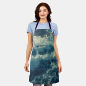 schönes Meer und Wellen Schürze (Getragen)
