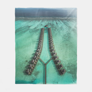 Schönes Meeresleben Fleecedecke