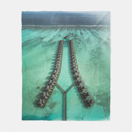 Schönes Meeresleben Fleecedecke (Vorderseite)
