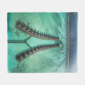 Schönes Meeresleben Fleecedecke (Vorderseite (Horizontal))