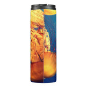 Schönes Meeresleben: Goldene Quallen Thermosbecher (Rückseite)