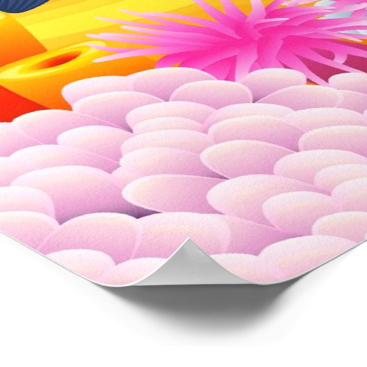 Schönes Meeresleben Poster (Ecke)