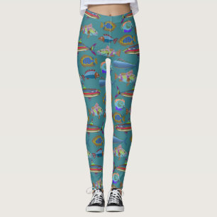 Schönes Meeresmuster Leggings