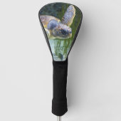 Schönes Meeresschildkrötenschwimmen Golf Headcover (Vorderseite)