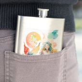 Schönes Meerjungdesign Flachmann (Beispiel)