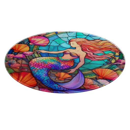 Schönes Meerjungfraupuzzle Schneidebrett (Ecke)