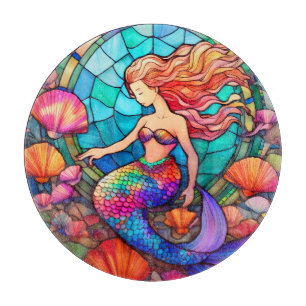 Schönes Meerjungfraupuzzle Schneidebrett