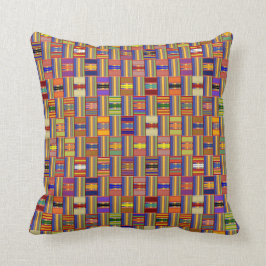 Schönes mehrfarbiges Glas Kente Kissen