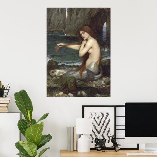 Schönes Mermaid Poster (Heimbüro)