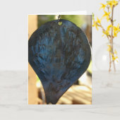 Schönes Metallblatt Karte (Gelbe Blume)