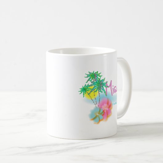 Schönes Miami Florida Kaffeetasse (VorderseiteRechts)