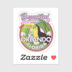 Schönes Miami Orlando Reise Logo Aufkleber