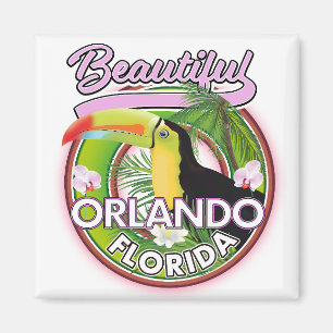 Schönes Miami Orlando Reise Logo Magnet
