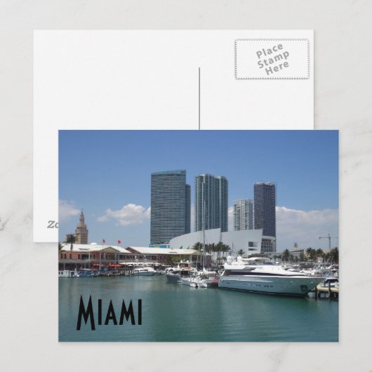 Schönes Miami Postkarte (Vorne/Hinten)