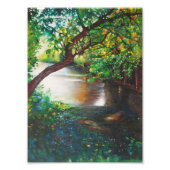 Schönes Michigan River Painting Fotodruck (Vorne)