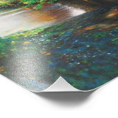 Schönes Michigan River Painting Fotodruck (Ecke)