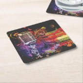 Schönes Mikrofon-Untersetzer-Set Rechteckiger Pappuntersetzer (angewinkelt)