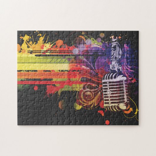 Schönes Mikrophone Jigsaw Puzzle (Horizontal)