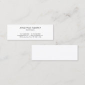 Schönes Minimalistisches modernes einfaches Trendy Mini Visitenkarte (Vorne/Hinten)