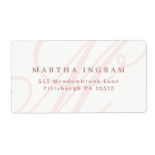 Schönes Minimalistisches Monogramm (Vorne)