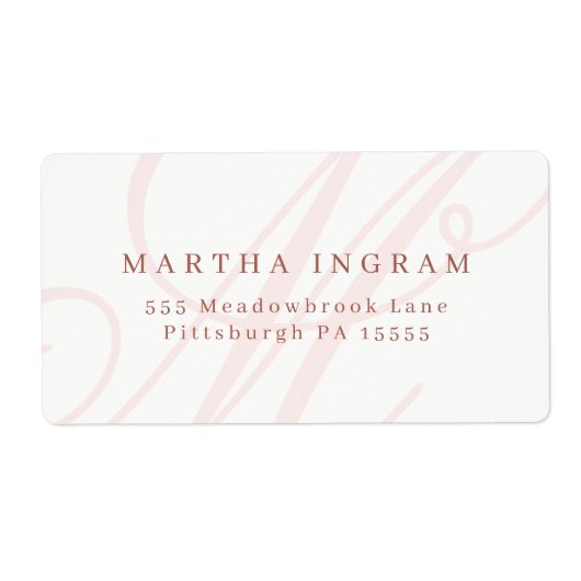 Schönes Minimalistisches Monogramm (Vorne)