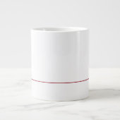 Schönes Minimalistisches Monogramm B Jumbo-Tasse (Vorderseite)