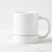 Schönes Minimalistisches Monogramm B Jumbo-Tasse (Rechts)